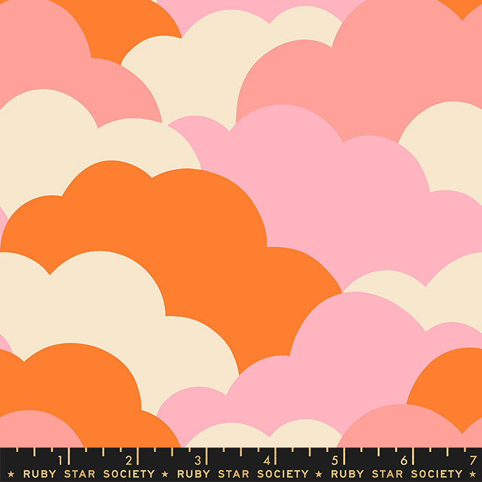 Reverie - Clouds in Orange - RS0048 12 - Half Yard