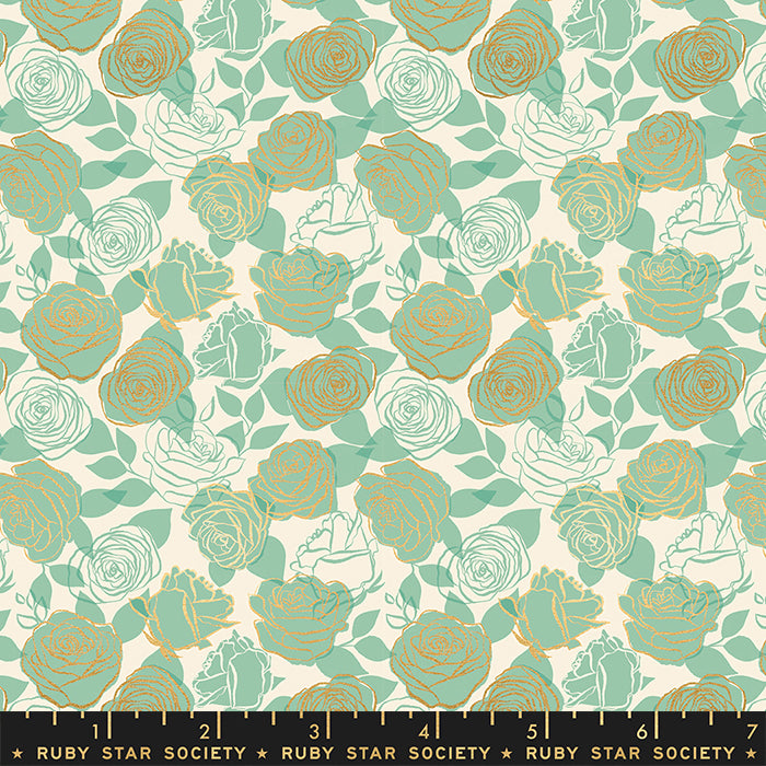 Curio - Roses in Moss - RS0063 12M - Half Yard