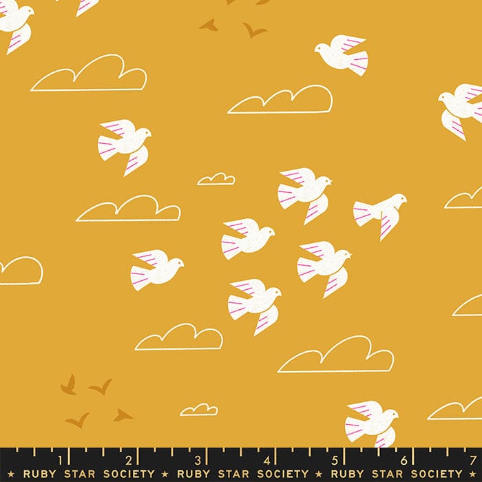 Sunbeam - In Flight in Cactus - RS1058 13 - Half Yard