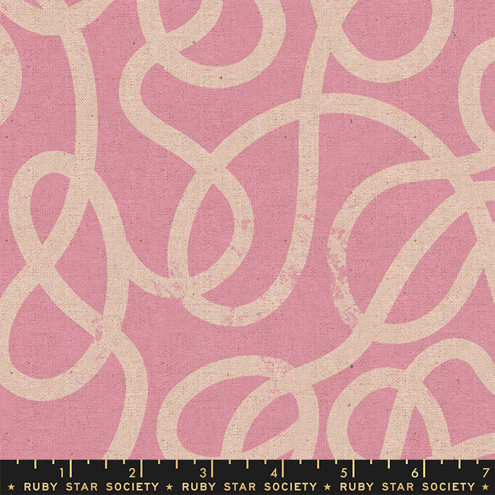 Tomato Tomahto - Noodles in Orchid on LINEN CANVAS - Kim Kight for Ruby Star Society - RS3036 16L - Half Yard