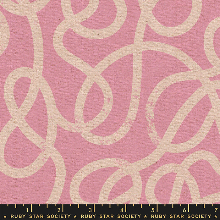 Tomato Tomahto - Noodles in Orchid on LINEN CANVAS - Kim Kight for Ruby Star Society - RS3036 16L - Half Yard