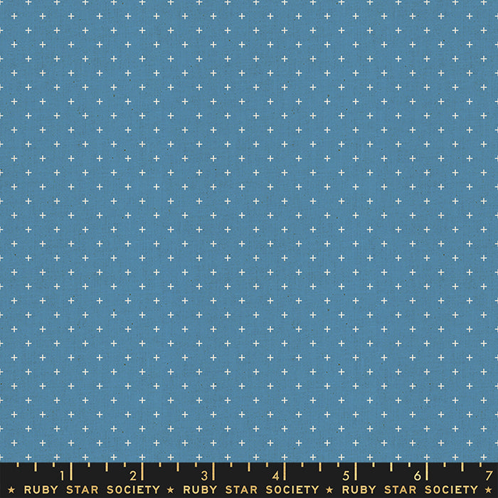 Heirloom - Add it Up in Chambray - Alexia Abegg for Ruby Star Society - RS4005-47 - Half Yard