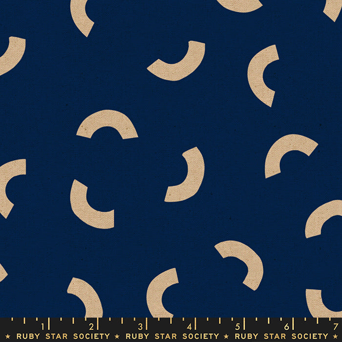 Vessel - Hills in Navy on CANVAS LINEN - Alexia Abegg for Ruby Star Society - RS4047 14L - Half Yard