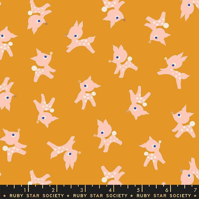 Jolly Darlings - Little Deer in Honey - Ruby Star Society - RS5085 11M - Half Yard