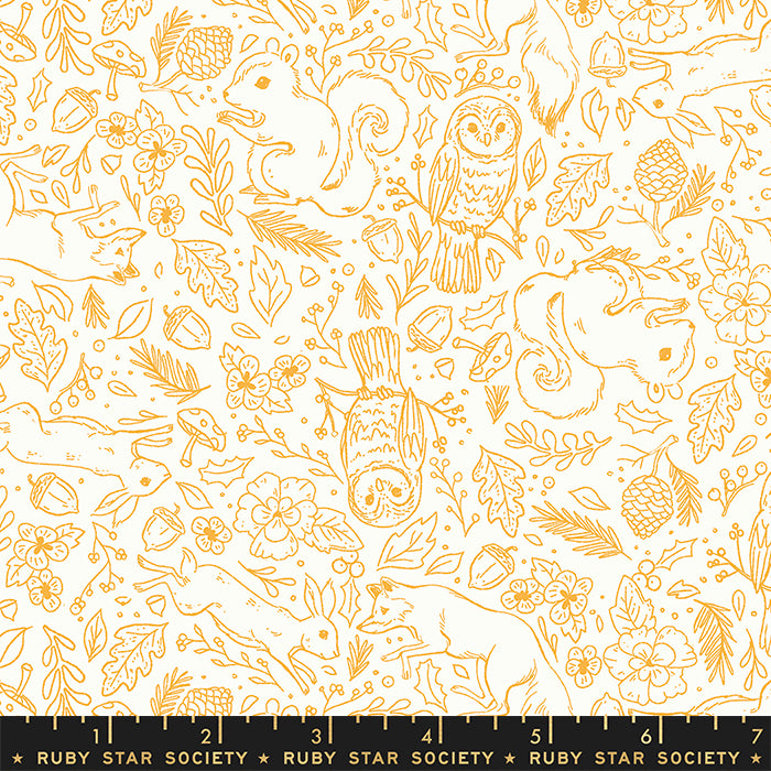 Winterglow - Fauna in Honey - RS5107 11 - Half Yard