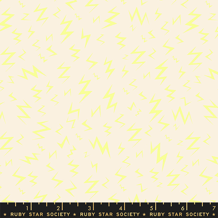 Tiny Frights - Lightning in Neon Yellow - RS5116 13 - Half Yard
