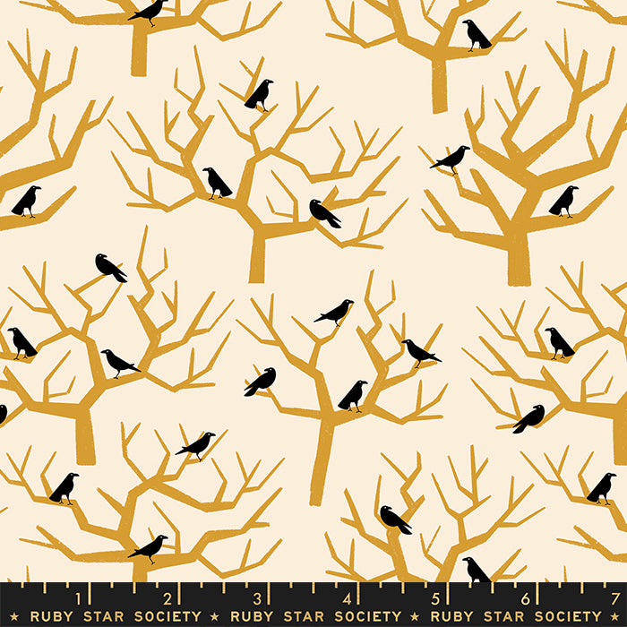 Tiny Frights - The Birds in Natural - RS5123 11 - Half Yard