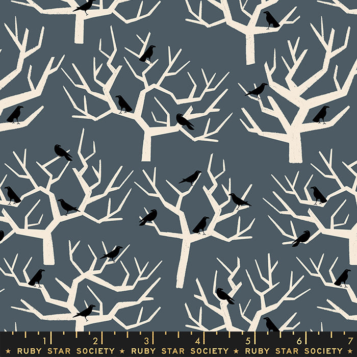 Tiny Frights - The Birds in Ghostly - RS5123 14 - Half Yard
