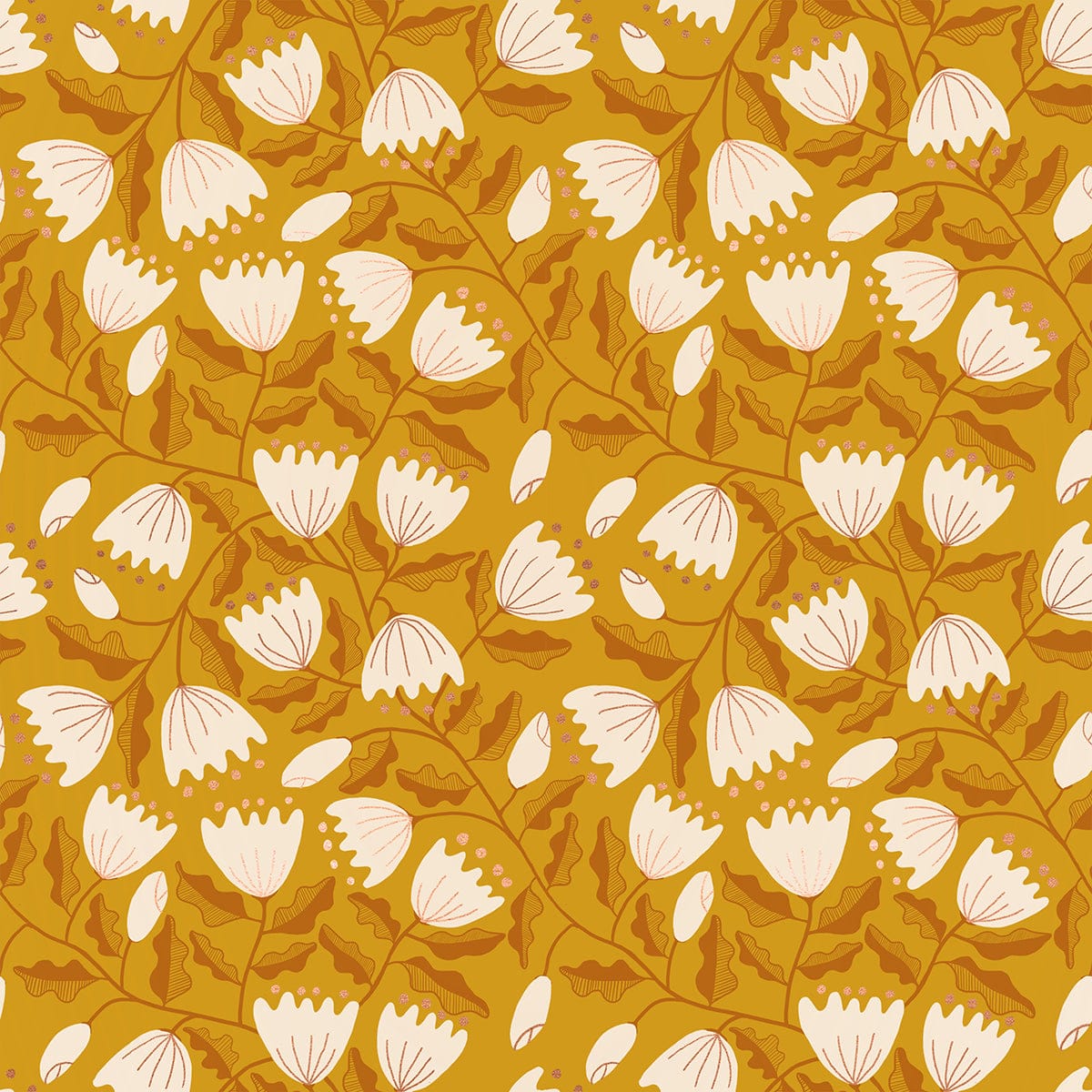 Unruly Nature - Cup & Saucer in Cactus - Jen Hewett for Ruby Star Society - RS6010 12M - Half Yard