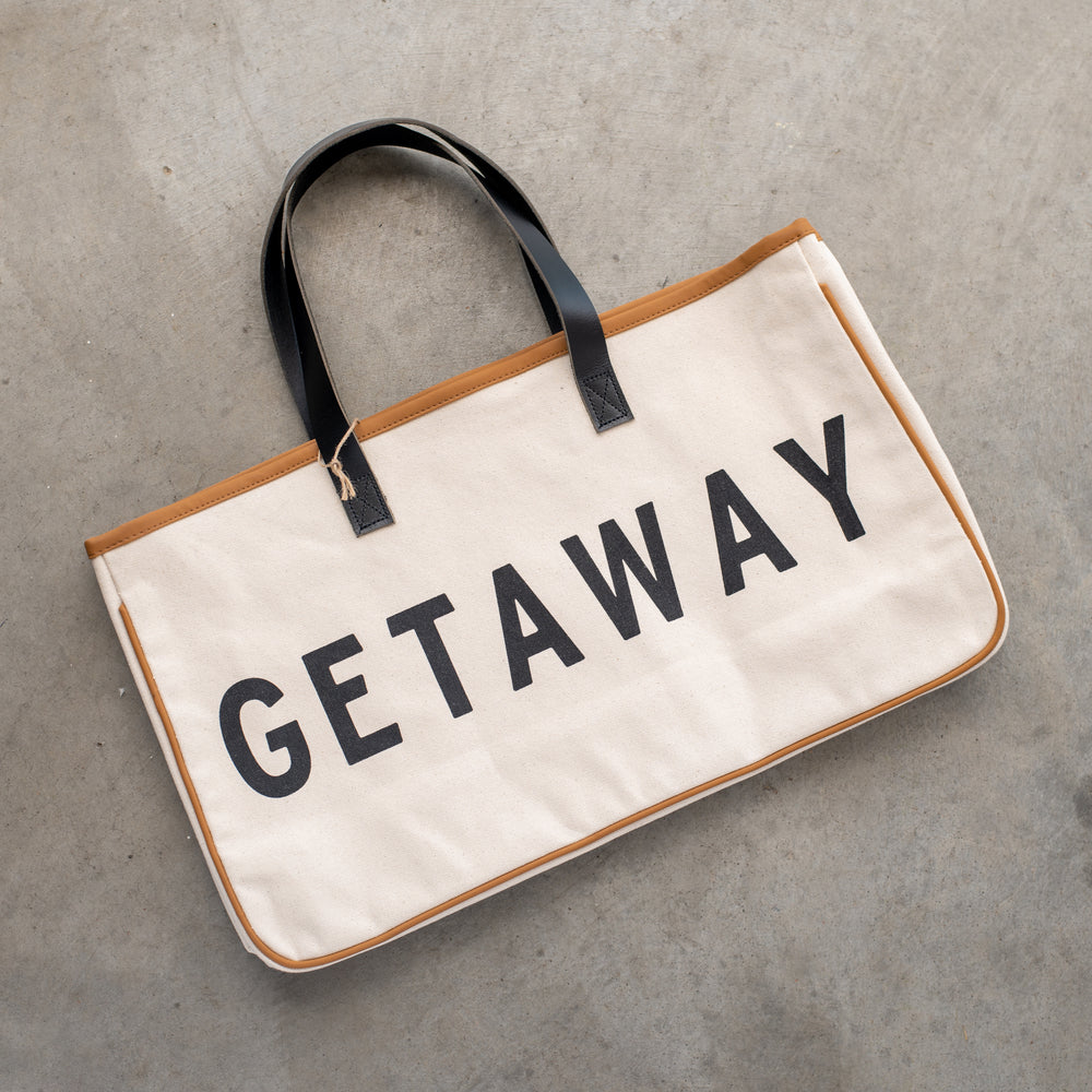 GETAWAY - Canvas Tote - 20"W x 11"H x 6"D - F2791