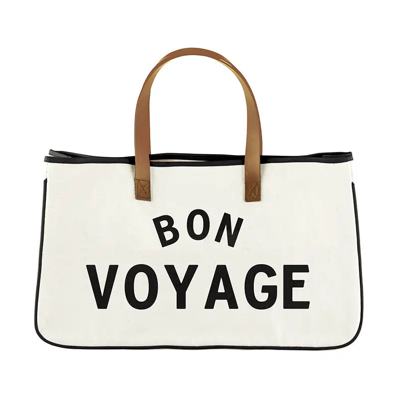 BON VOYAGE - Canvas Tote - 20"W x 11"H x 6"D - F3805