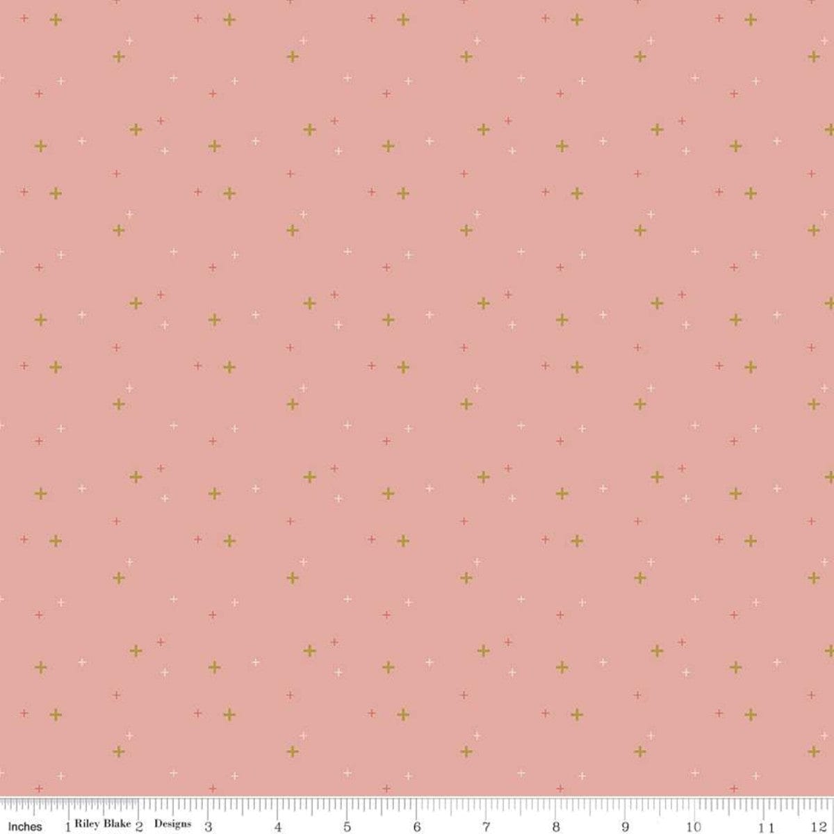 Cotton quilting fabric pattern called 'Sparkler in Apricot'. Part of the 'Sparkler' fabric collection. Designed by Melissa Mortenson for fabric company Moda Fabrics. SKU: SC650-APRICOT. 44-45 inch width.