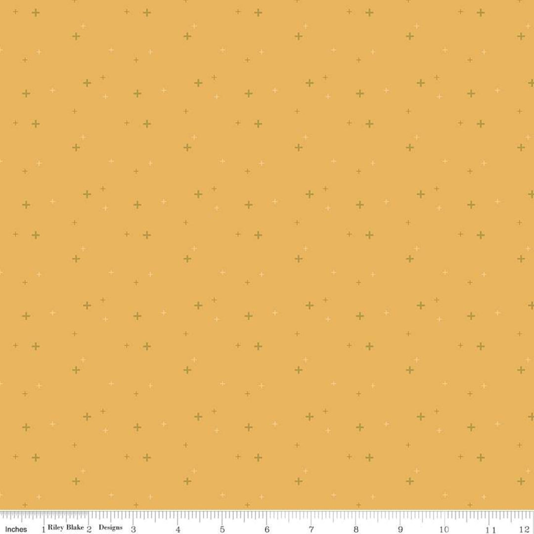 Cotton quilting fabric pattern called 'Sparkler in Daisy'. Part of the 'Sparkler' fabric collection. Designed by Melissa Mortenson for fabric company Moda Fabrics. SKU: SC650-DAISY. 44-45 inch width.