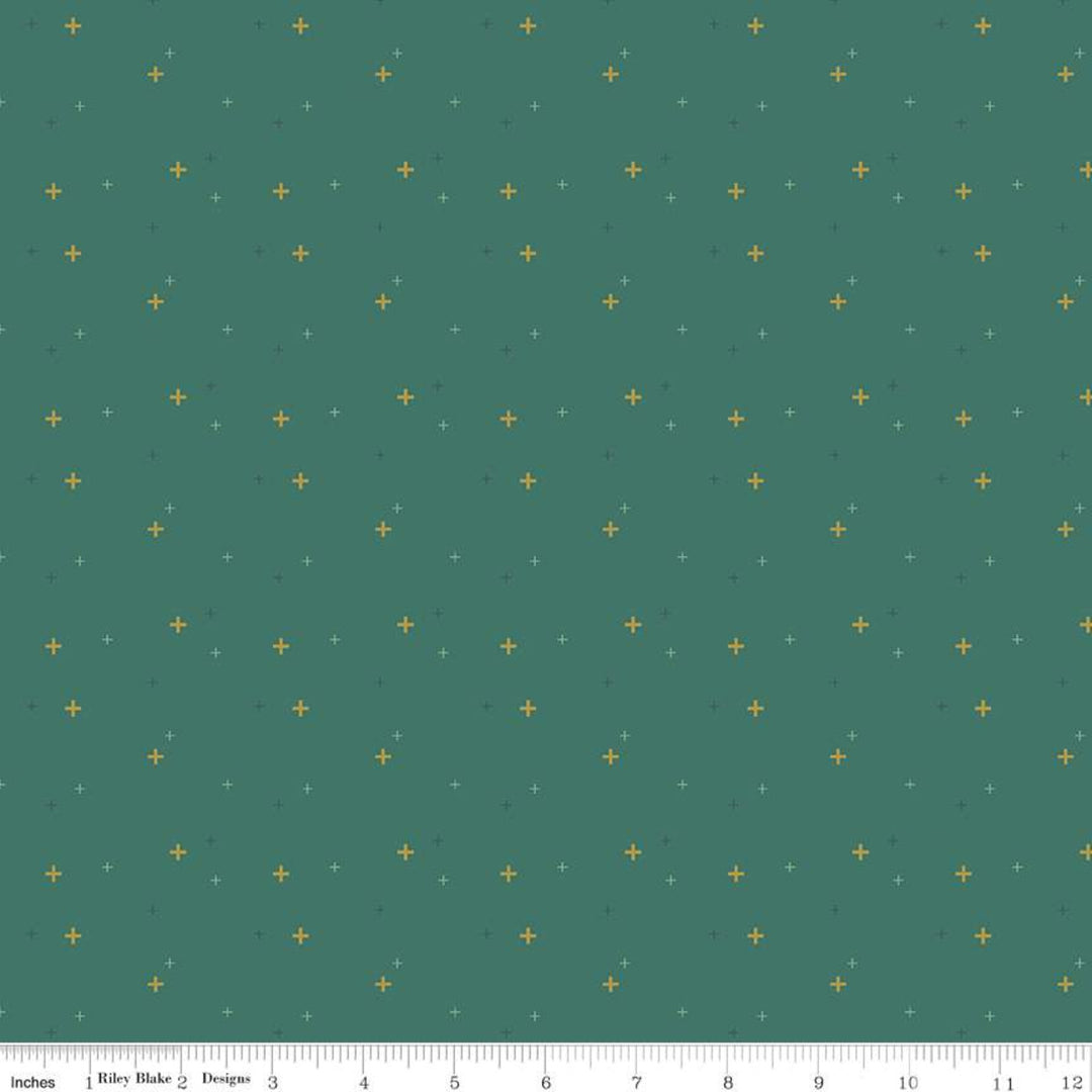 Cotton quilting fabric pattern called 'Sparkler in Jade'. Part of the 'Sparkler' fabric collection. Designed by Melissa Mortenson for fabric company Moda Fabrics. SKU: SC650-JADE. 44-45 inch width.