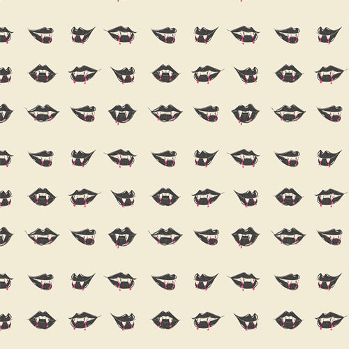 Sweet 'n Spookier - Fangtastic Lips - SNS-13040 - Half Yard
