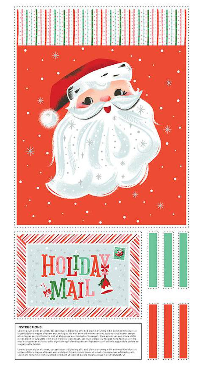 'Twas - Holiday Mail Bag Panel - SP13468-PANEL - 24" x 44" Panel