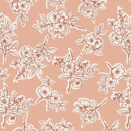 Cotton quilting fabric pattern called 'Rambling Rose in Briar'. Part of the 'Spirited' fabric collection. Designed by Sharon Holland for fabric company Moda Fabrics. SKU: SPT-85277. 44-45 inch width.