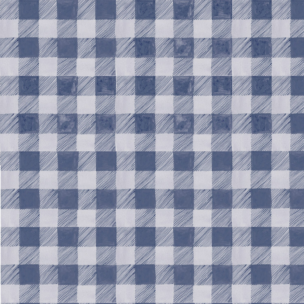 Wild Winter - Plaid in Moonlight - Rae Ritchie for Dear Stella - DRR2008-MOON - Half Yard