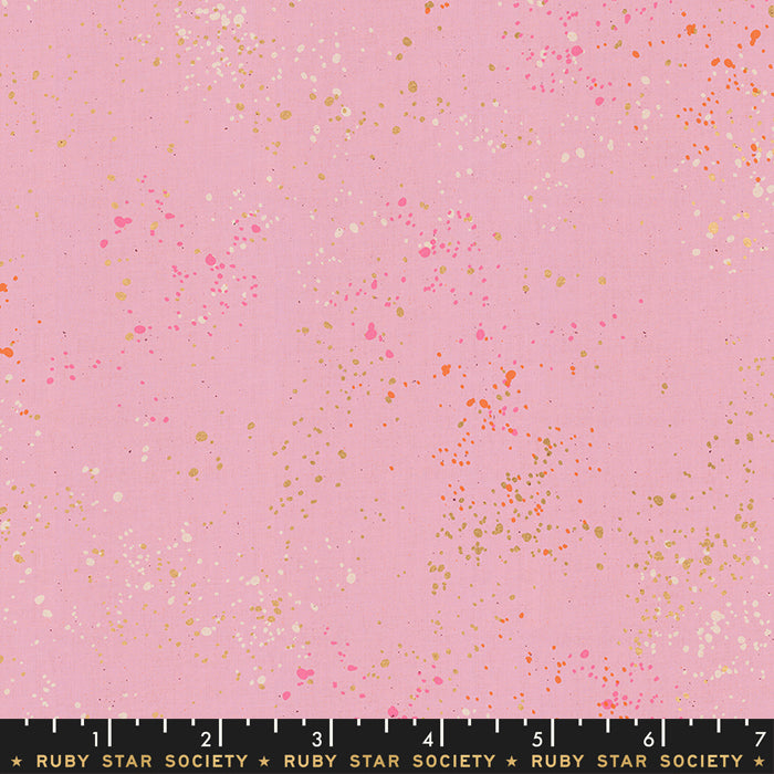 Speckled Metallic - Speckled Metallic in Peony - Ruby Star Society - RS5027 67M - Half Yard