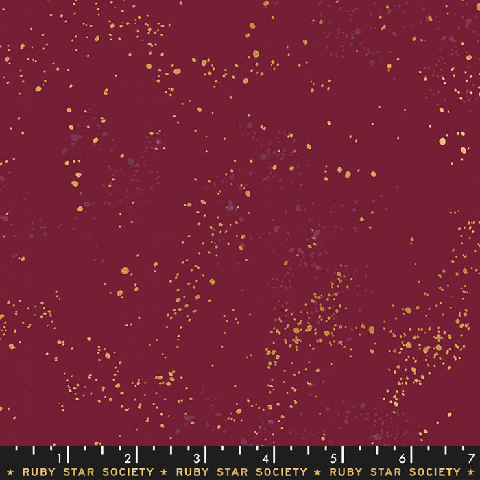 2020 Speckled Metallic - Speckled Metallic in Wine Time - Ruby Star Society - RS5027 36M - Half Yard