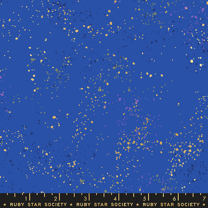 2021 Speckled Metallic - Speckled Metallic in Blue Ribbon - Ruby Star Society - RS5027 104M - Half Yard