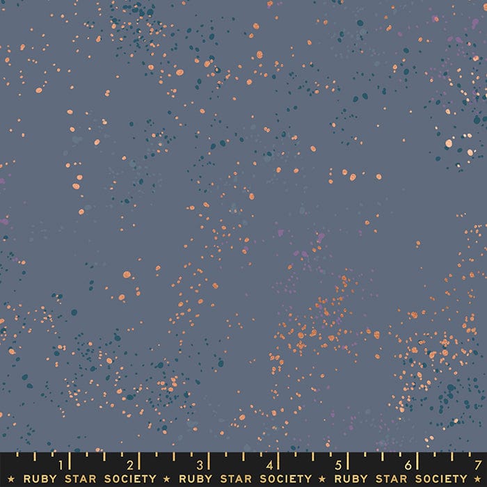 2021 Speckled Metallic - Speckled Metallic in Blue Slate - Ruby Star Society - RS5027 108M - Half Yard