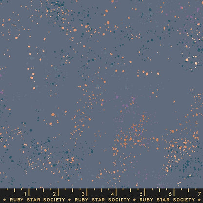 2021 Speckled Metallic - Speckled Metallic in Blue Slate - Ruby Star Society - RS5027 108M - Half Yard