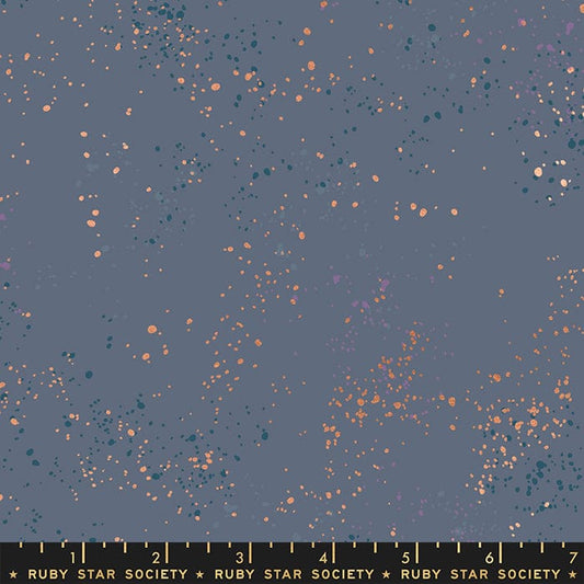 2021 Speckled Metallic - Speckled Metallic in Blue Slate - Ruby Star Society - RS5027 108M - Half Yard