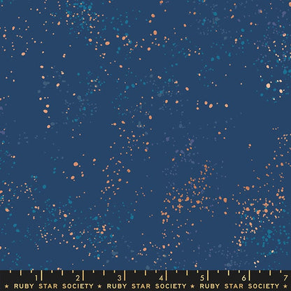 2021 Speckled Metallic - Speckled Metallic in Bluebell - Ruby Star Society - RS5027 109M - Half Yard