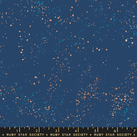 2021 Speckled Metallic - Speckled Metallic in Bluebell - Ruby Star Society - RS5027 109M - Half Yard