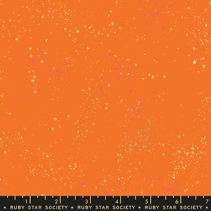 2021 Speckled Metallic - Speckled Metallic in Burnt Orange - Ruby Star Society - RS5027 98M - Half Yard
