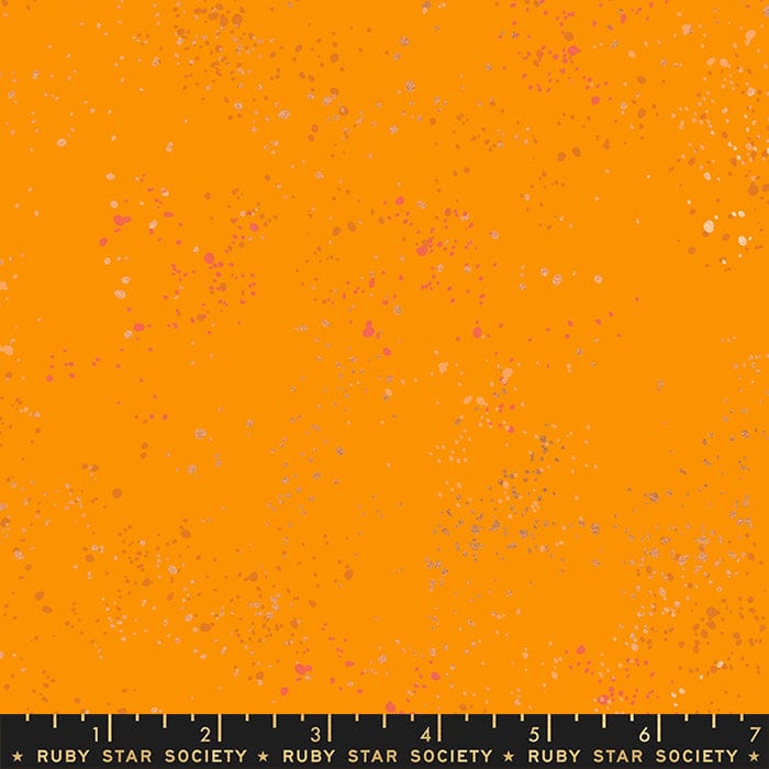2021 Speckled Metallic - Speckled Metallic in Clementine - Ruby Star Society - RS5027 100M - Half Yard