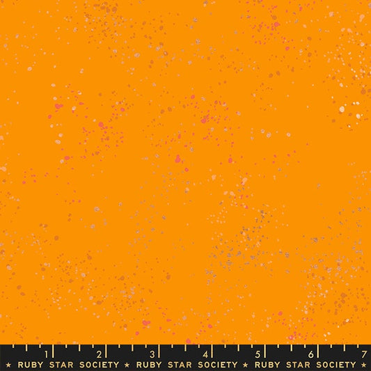 2021 Speckled Metallic - Speckled Metallic in Clementine - Ruby Star Society - RS5027 100M - Half Yard