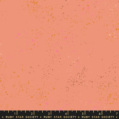 2021 Speckled Metallic - Speckled Metallic in Melon - Ruby Star Society - RS5027 93M - Half Yard