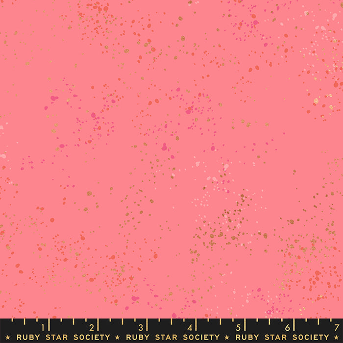 2021 Speckled Metallic - Speckled Metallic in Sorbet - Ruby Star Society - RS5027 92M - Half Yard