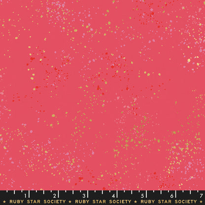 Speckled Metallic - Speckled Metallic in Strawberry - Ruby Star Society - RS5027 43M - Half Yard