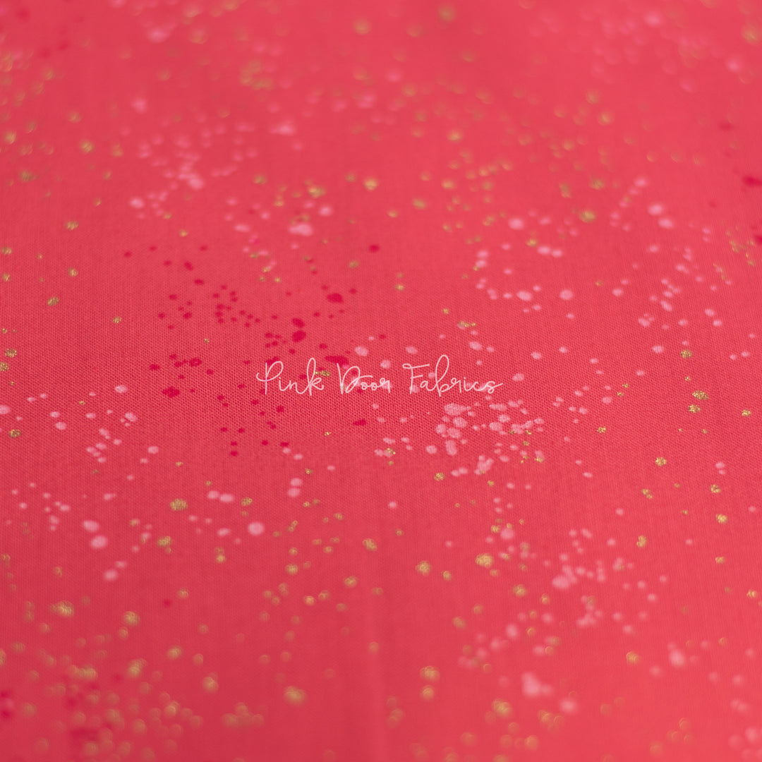 Speckled Metallic - Speckled Metallic in Strawberry - Ruby Star Society - RS5027 43M - Half Yard