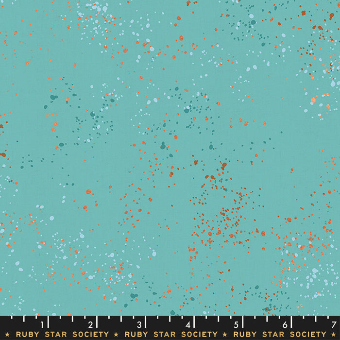 Speckled Metallic - Speckled Metallic in Turquoise - Ruby Star Society - RS5027 72M - Half Yard