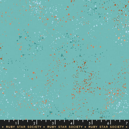 Speckled Metallic - Speckled Metallic in Turquoise - Ruby Star Society - RS5027 72M - Half Yard