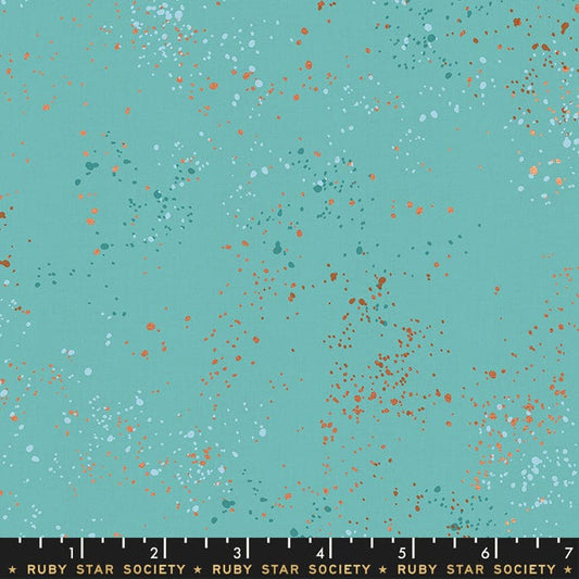 Speckled Metallic - Speckled Metallic in Turquoise - Ruby Star Society - RS5027 72M - Half Yard