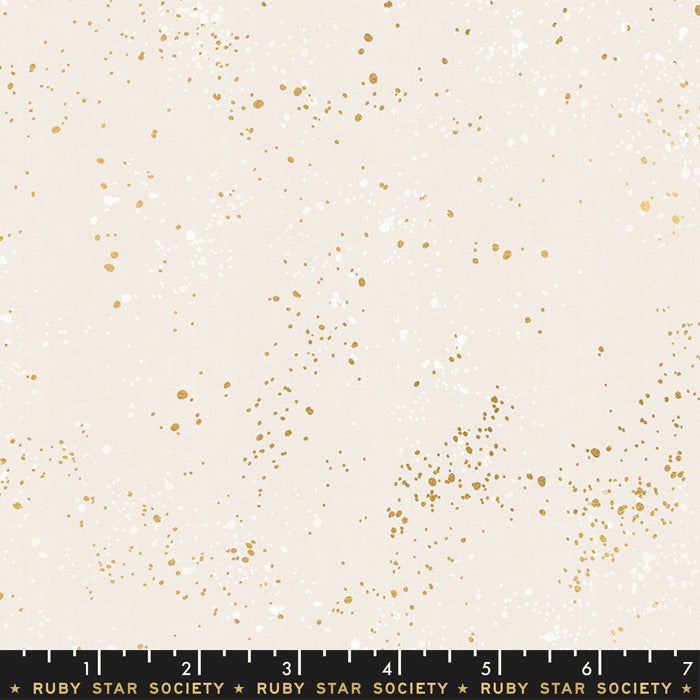 Speckled Metallic - Speckled Metallic in White Gold - Ruby Star Society - RS5027 14M - Half Yard