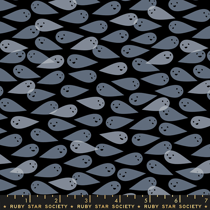 Spooky Darlings - Ghosties in Black - Ruby Star Society - RS5079 14 - Half Yard