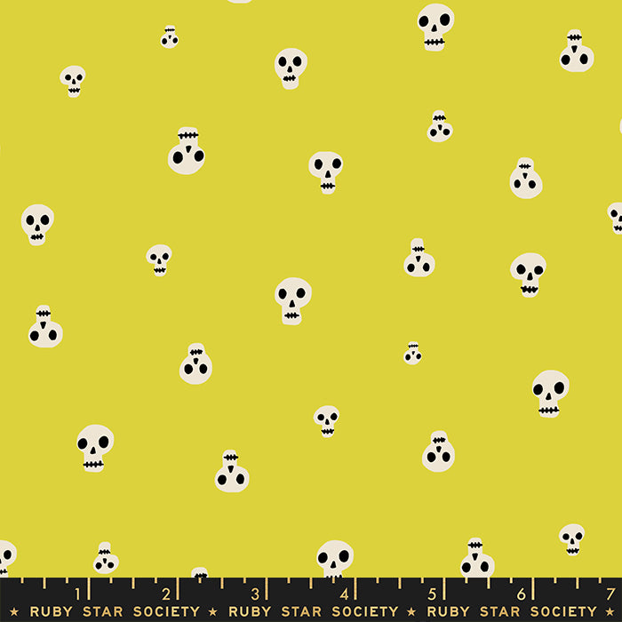 Spooky Darlings - Charms in Citron - Ruby Star Society - RS5070 13 - Half Yard