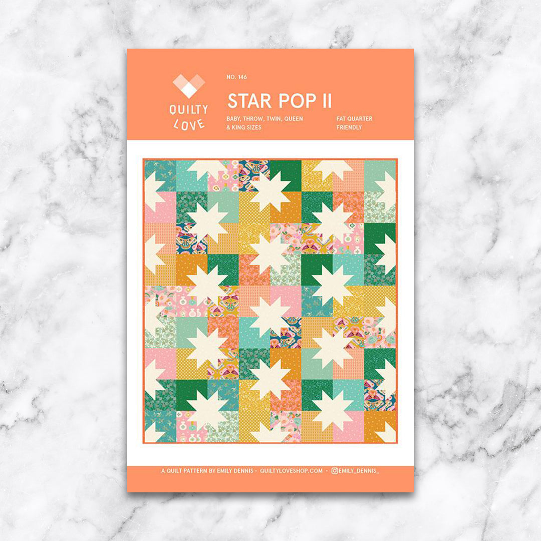 Star Pop II - Paper Pattern - Emily Dennis of Quilty Love - QL 146