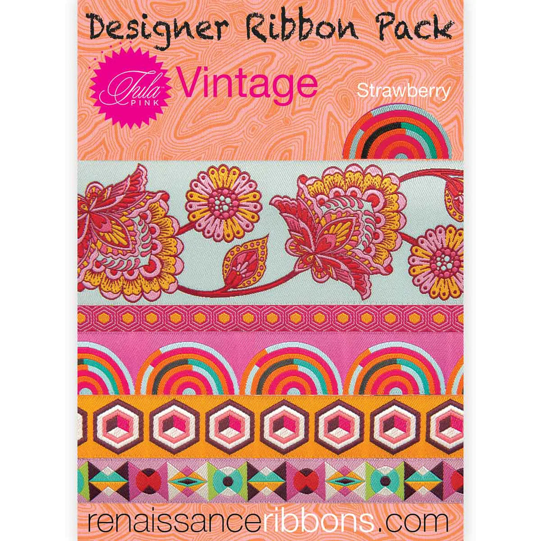 Renaissance Ribbons - Vintage Club Strawberry Designer Ribbon Pack