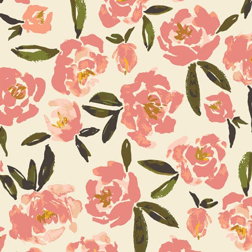 Cotton quilting fabric pattern called 'Fields of Alsike'. Part of the 'The Open Road' fabric collection. Designed by Bonnie Christine for fabric company Art Gallery Fabrics. SKU: TOR-13860. 44-45 inch width.