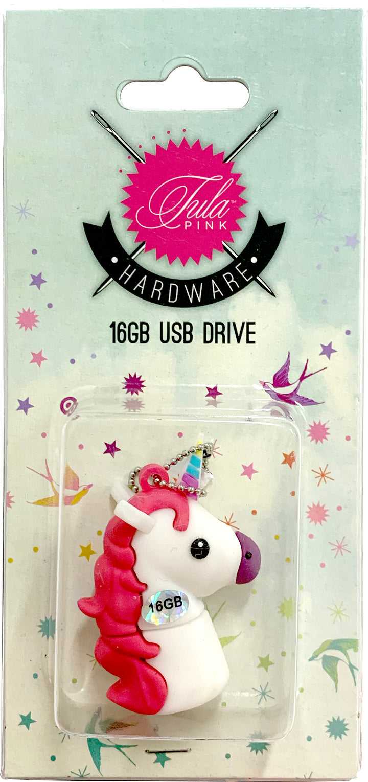 Tula Pink Hardware - USB Unicorn White 16 GB - TPFD08W