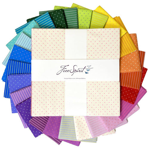 Tula Pink True Colors 2022 - 10" Charm Pack - Tula Pink for Free Spirit - FB610TP.TINYCOOR