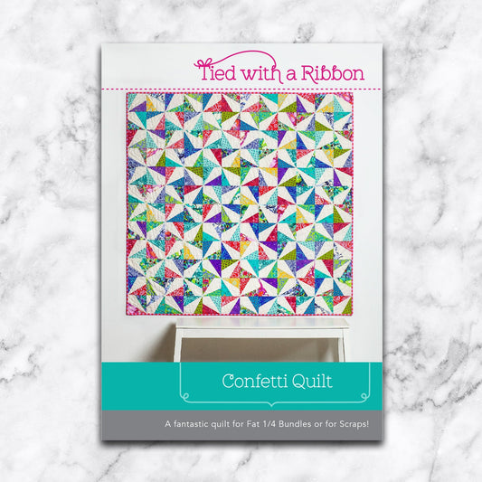 Confetti Quilt - Quilt Pattern - Tied With a Ribbon - Paper Pattern