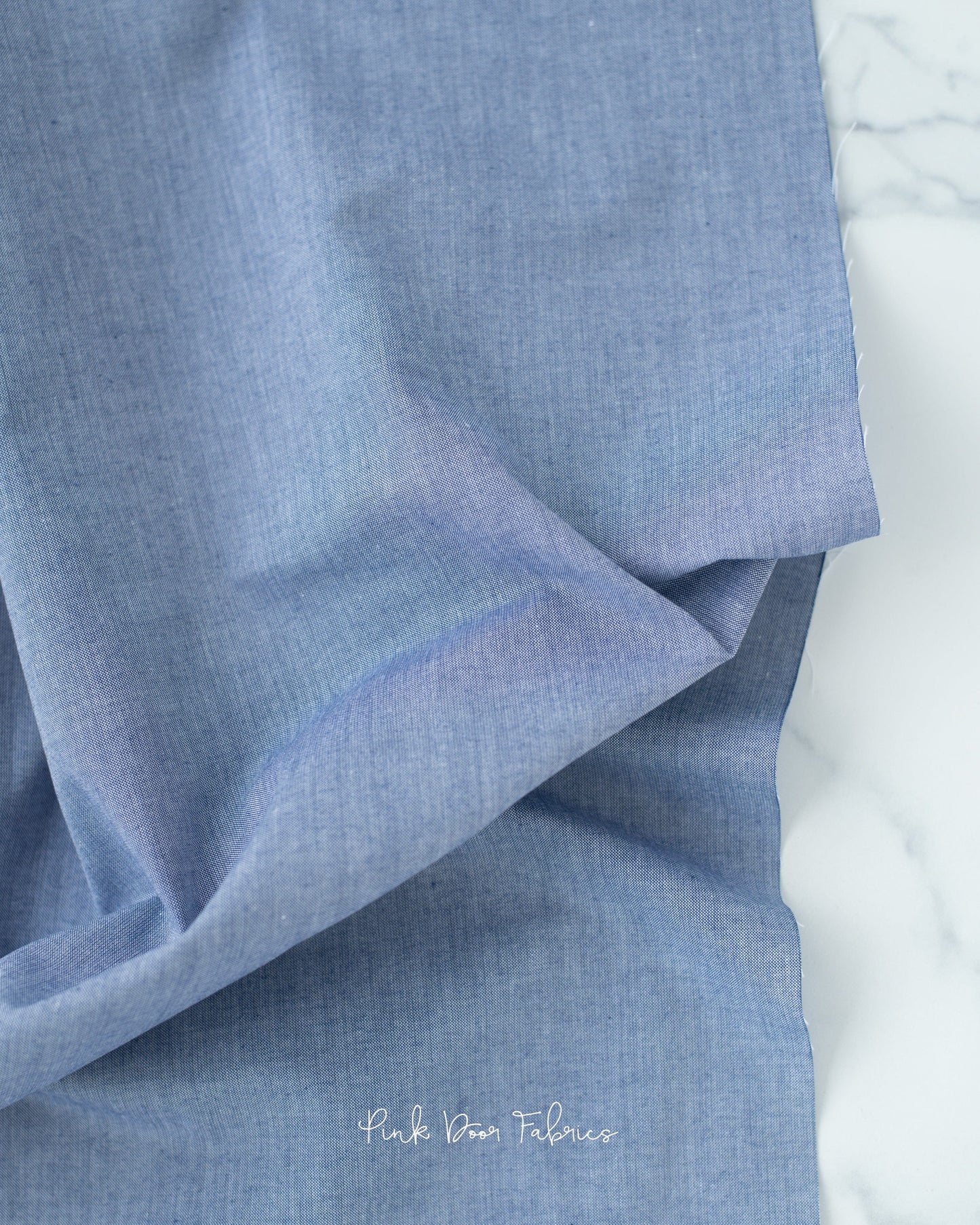 Chambray Solids - Dark Blue - 160007 - Half Yard